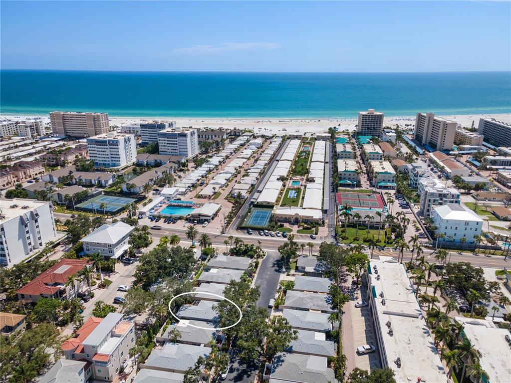 6005 Midnight Pass Road, Unit S4 Sarasota, FL 34242 - Photo 32 of 34 an aerial view of a city with ocean view
