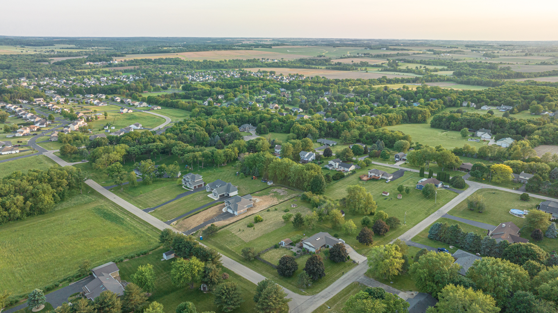 0 Lemke Drive Byron, IL 61010 - Photo 7 of 16 an aerial view of residential houses with outdoor space and trees