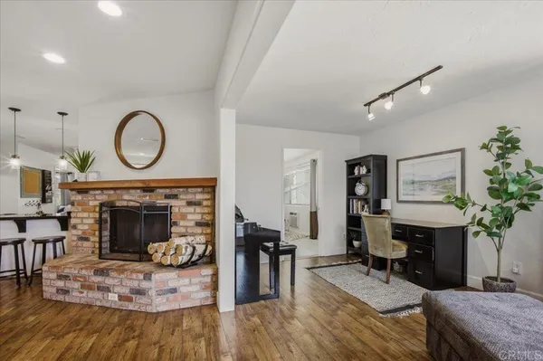 a view of a hallway with a hallway