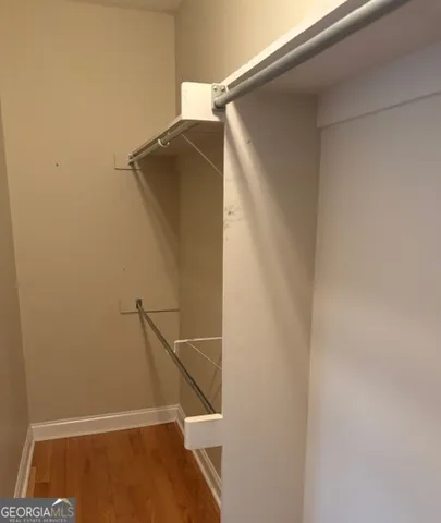 a view of walk in closet