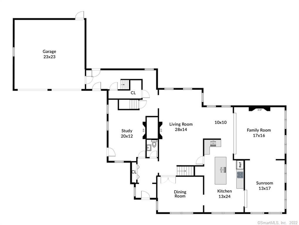 32 Steep Hill Road Weston, CT 06883 - Photo 17 of 40 An expansive first floor is perfect for entertaining or living