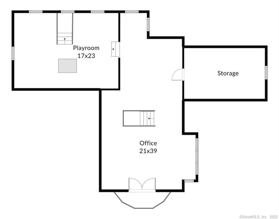 32 Steep Hill Road Weston, CT 06883 - Photo 31 of 40 The third level is filled with light and provides flexible space that is currently used as an office and a rec room.