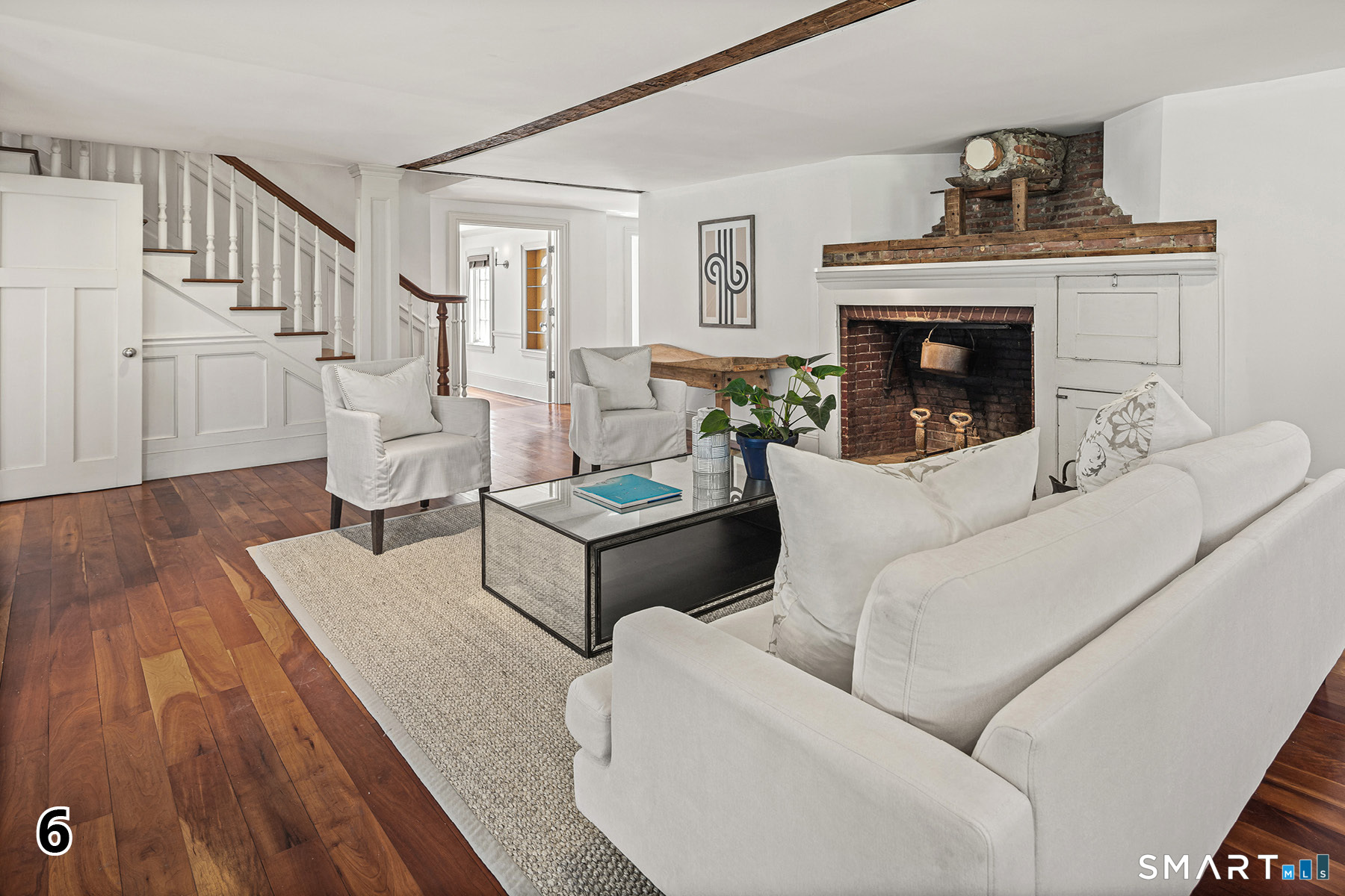 32 Steep Hill Road Weston, CT 06883 - Photo 5 of 41 a living room with furniture and a fireplace