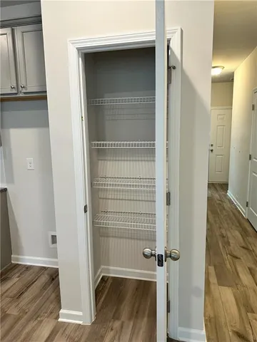 a view of a bathroom with a shower