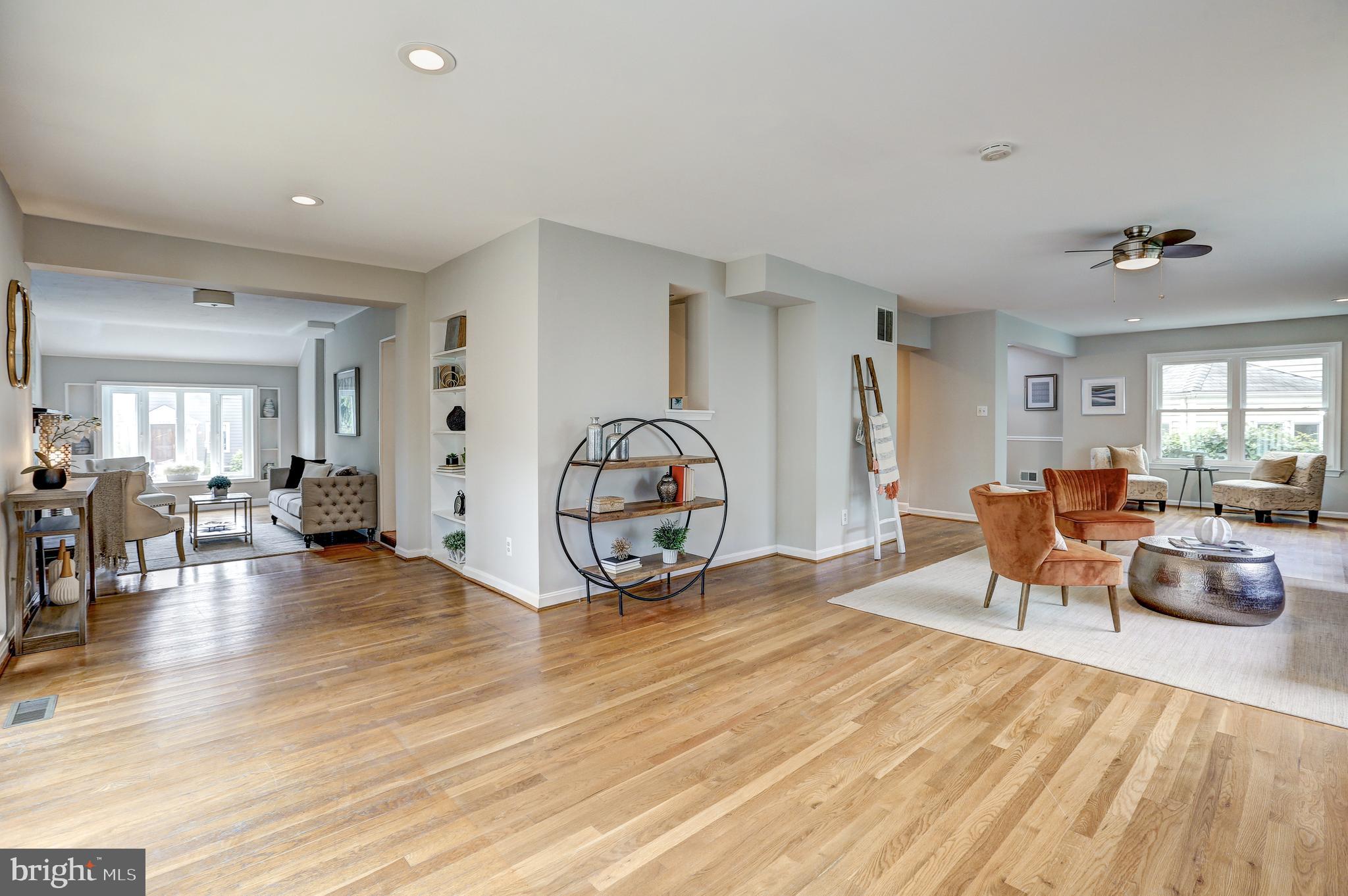 5322 Wakefield Road Bethesda, MD 20816 - Photo 10 of 39 Great room connects to the living room.