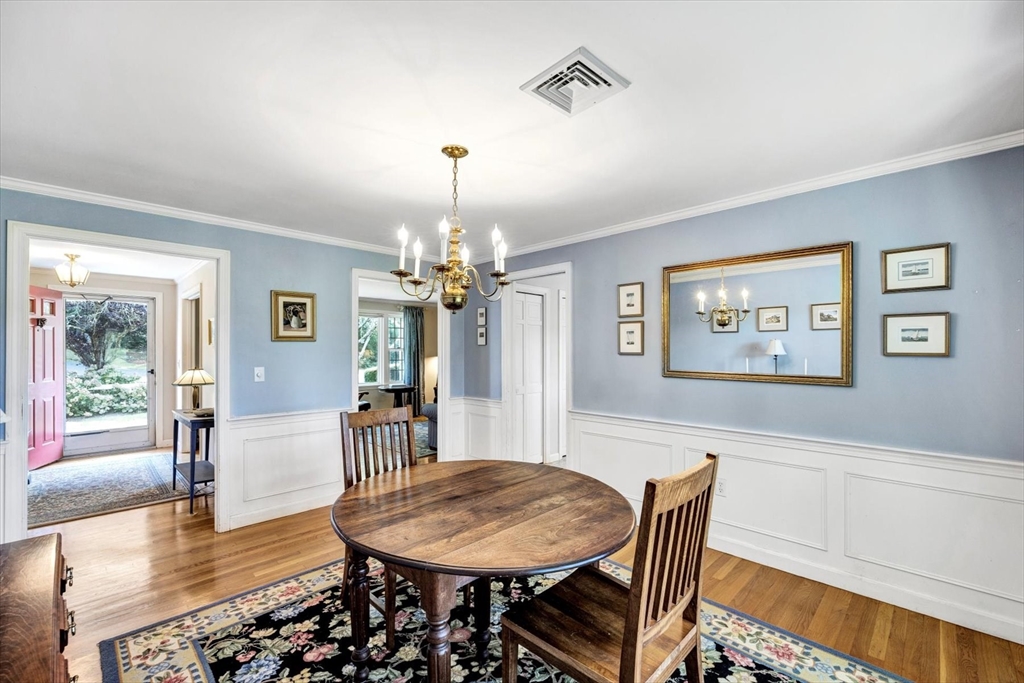 19 Babbling Brook Road Barnstable, MA 02632 - Photo 7 of 35 a view of a dining room with furniture window and wooden floor