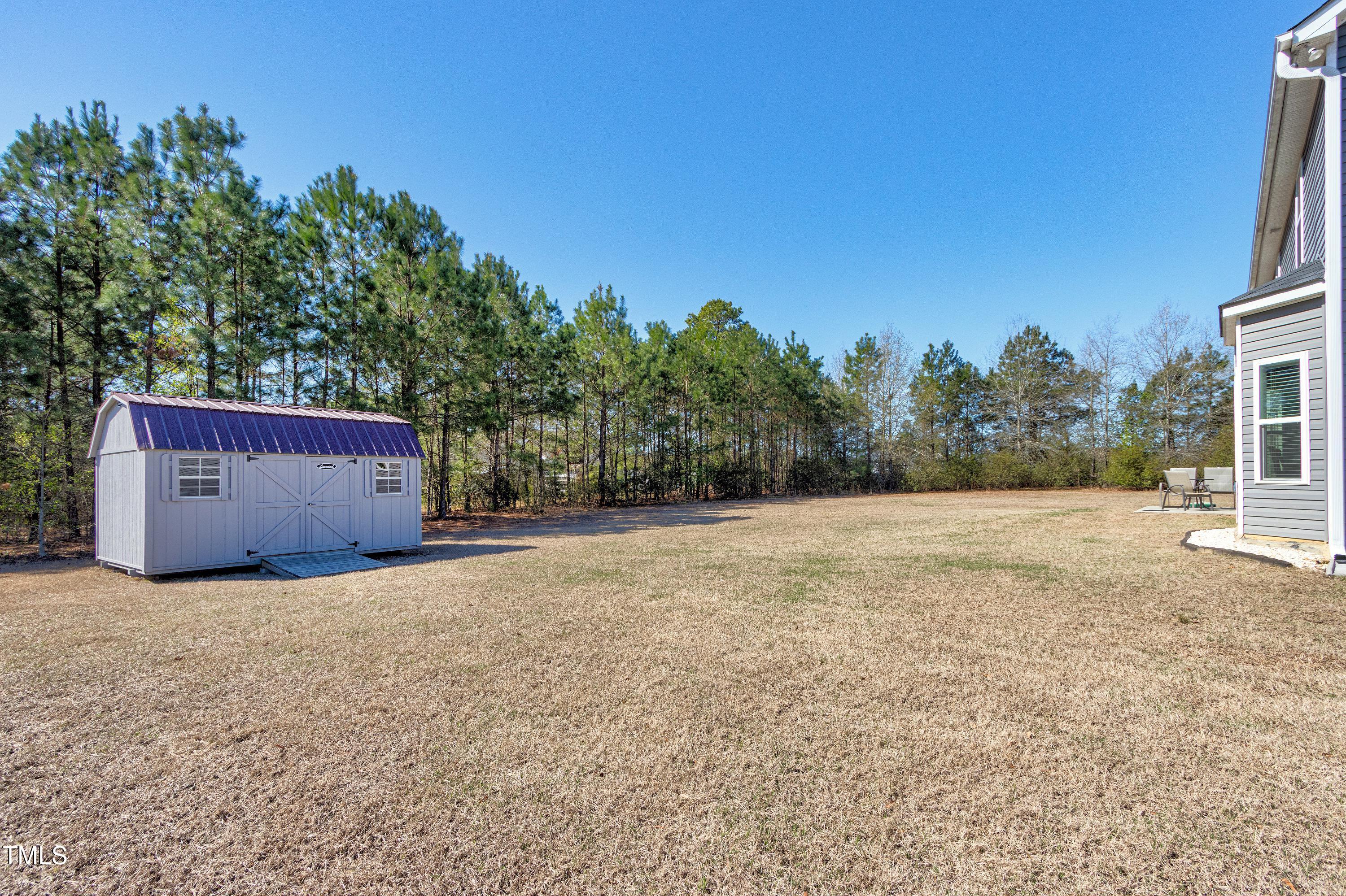 1613 Osprey Ridge Drive Willow Spring, NC 27592 - Photo 29 of 37 a view of a big yard with large trees