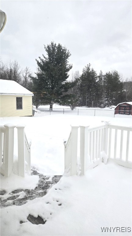 2260 Grover Road West Falls, NY 14170 - Photo 5 of 7 View from back porch into fenced in portion of bac
