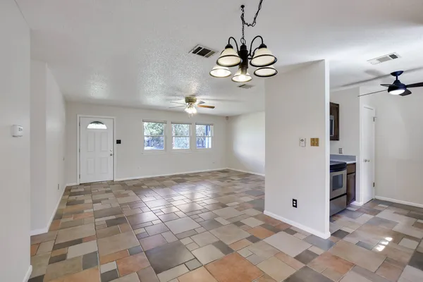 a view of an empty room