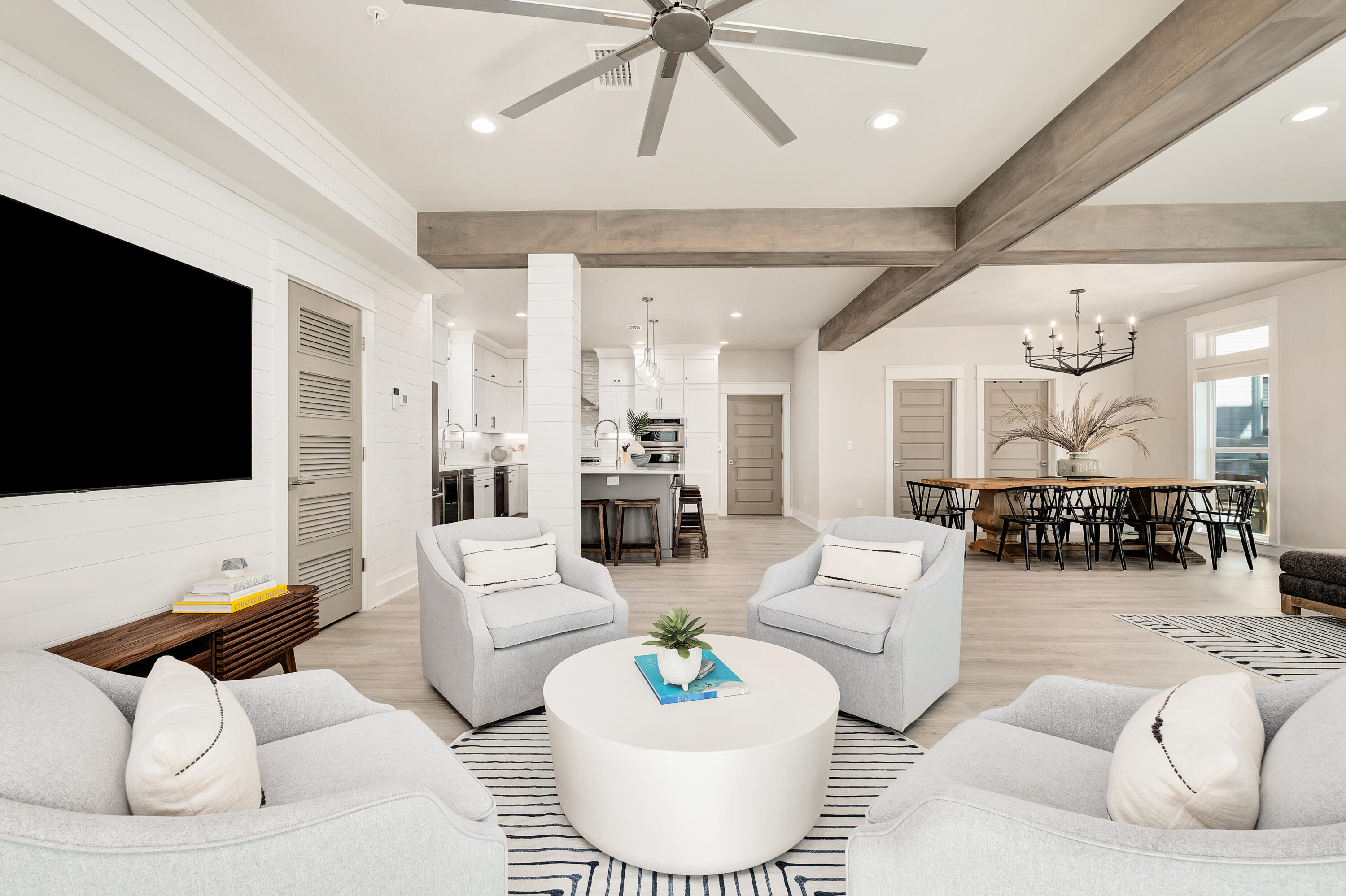 76 Hotz Avenue Santa Rosa Beach, FL 32459 - Photo 13 of 71 a living room with furniture and a flat screen tv