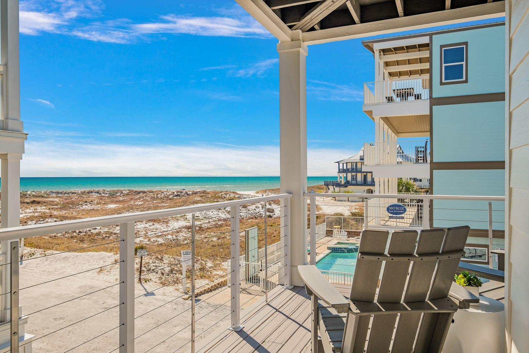 76 Hotz Avenue Santa Rosa Beach, FL 32459 - Photo 5 of 70 a view of a balcony with an ocean view