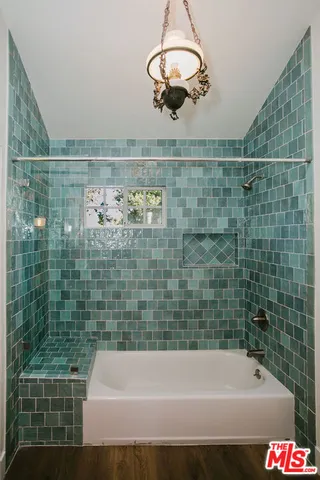 a utility room with a washer and dryer