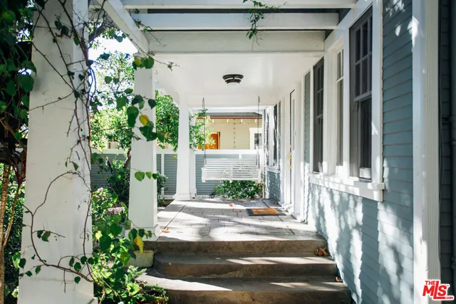 a view of a door of the house