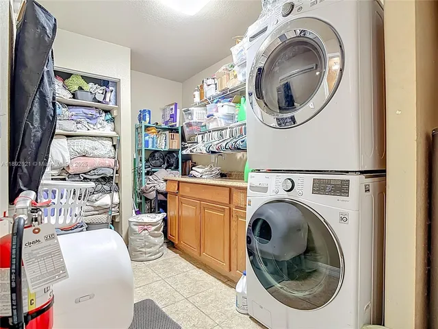 a view of a road with a big yard