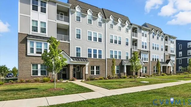 a front view of a building