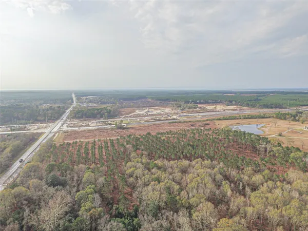 a view of city with ocean
