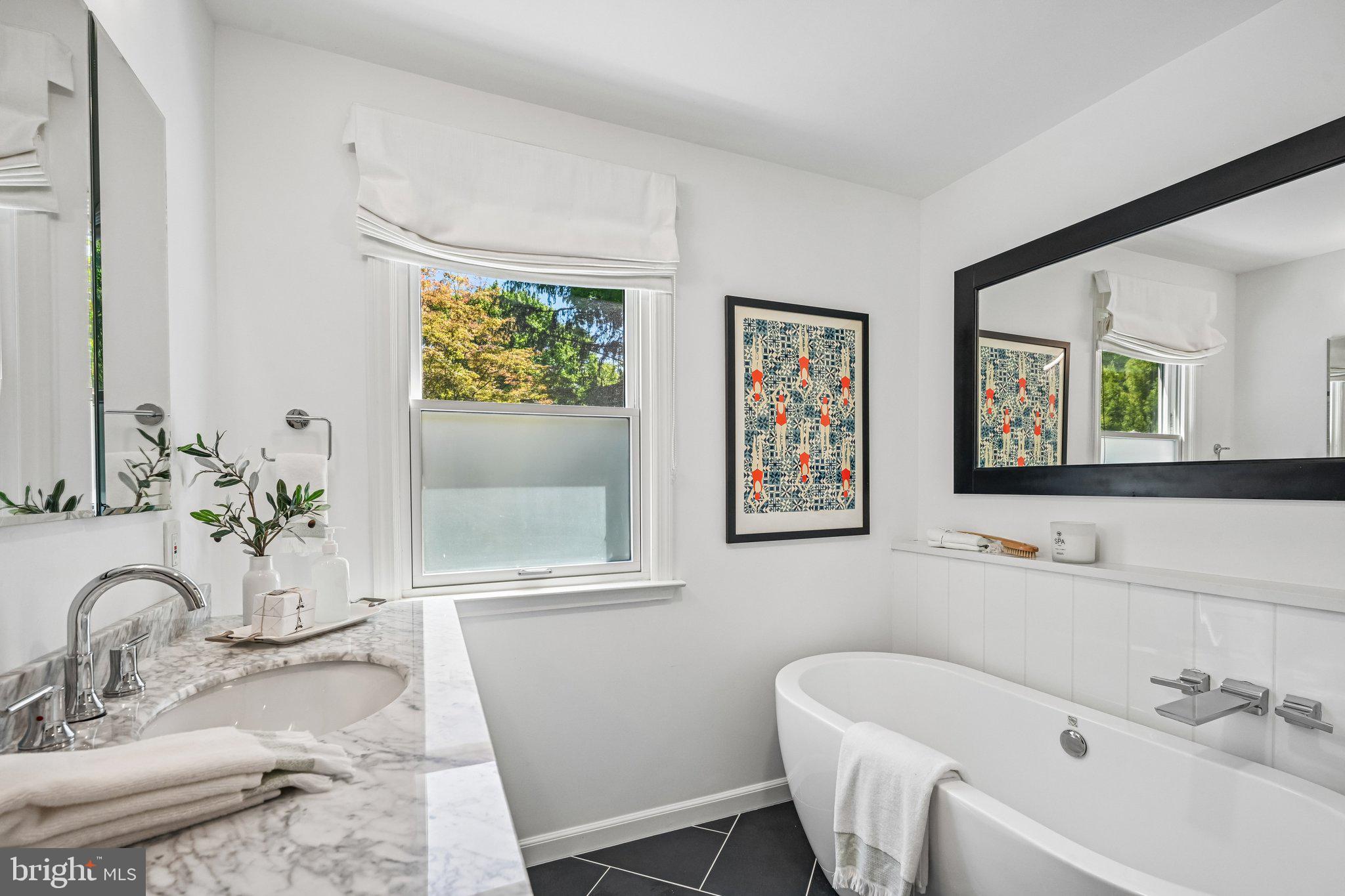 263 South Roberts Road Bryn Mawr, PA 19010 - Photo 41 of 74 Serene bathroom with modern elegance.