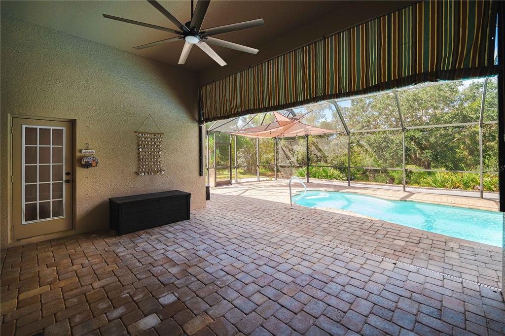 9020 North River Road Tampa, FL 33635 - Photo 42 of 86 a view of an empty room with wooden floor and a ceiling fan