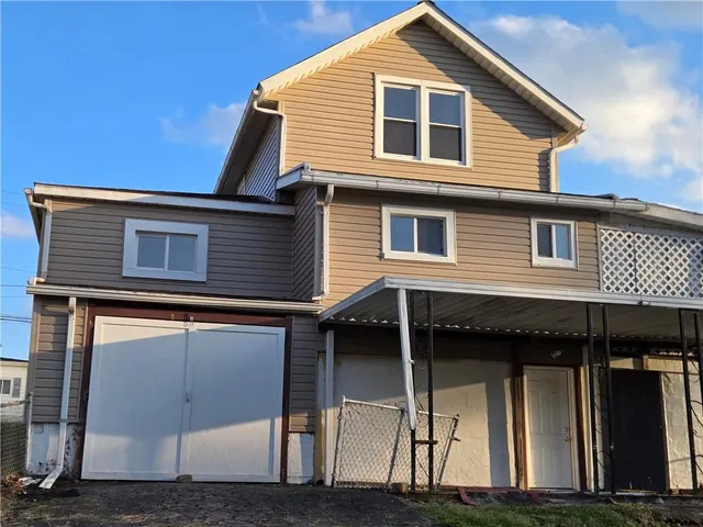 a front view of a house