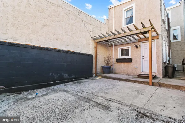 a backyard of a house