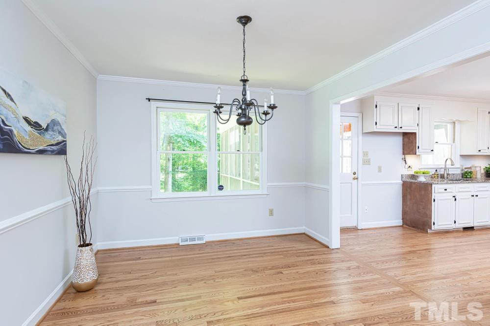 509 Compton Road Raleigh, NC 27609 - Photo 6 of 30 View of Dining Room into Kitchen