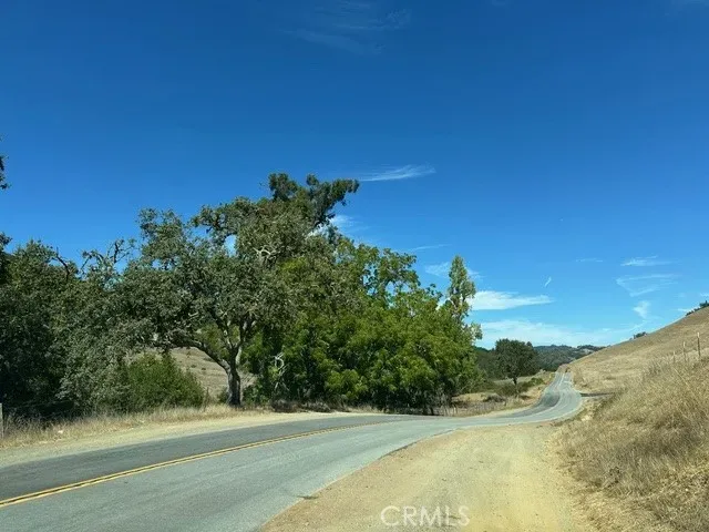 a view of a yard with a house in the background