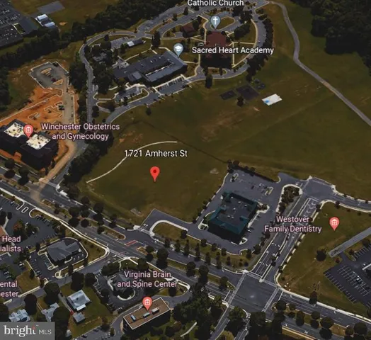 an aerial view of a residential building