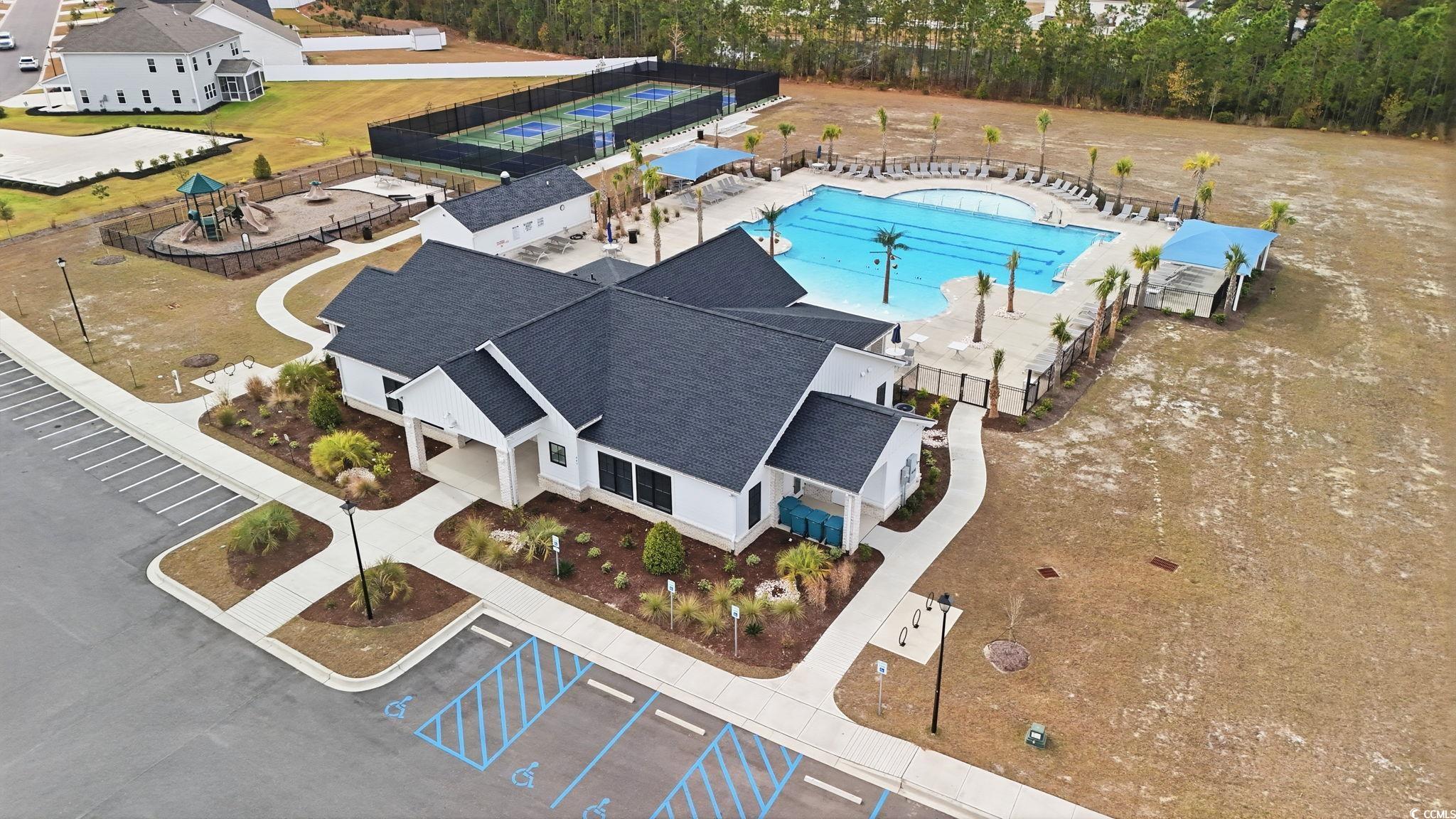 176 Empyrean Circle Myrtle Beach, SC 29588 - Photo 34 of 36 Aerial overview of property's location featuring nearby suburban area and a large body of water