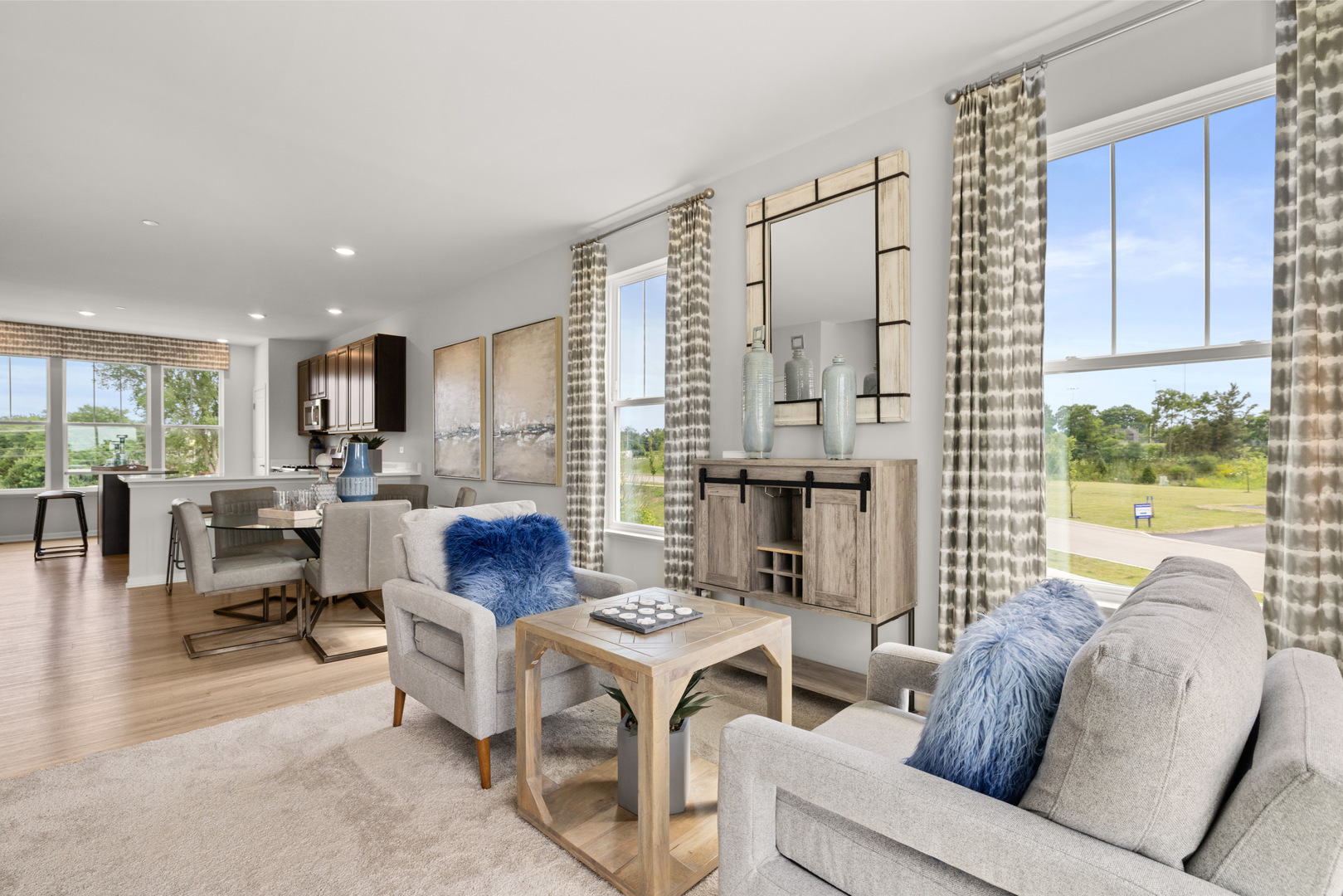 543 Wolverine Drive Aurora, IL 60502 - Photo 8 of 30 a living room with furniture and a large window