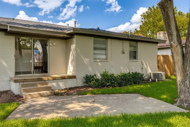 a view of outdoor space with garden