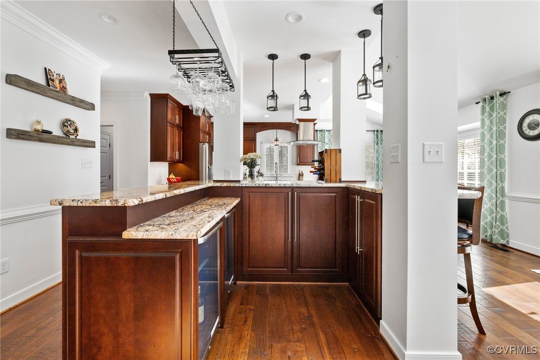 3813 Hackamore Lane Henrico, VA 23233 - Photo 16 of 45 a kitchen with granite countertop a sink cabinets and stainless steel appliances