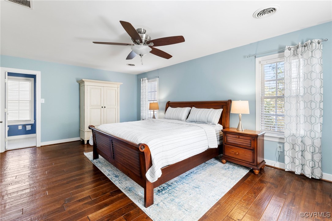 3813 Hackamore Lane Henrico, VA 23233 - Photo 30 of 45 a bedroom with a bed and wooden floor