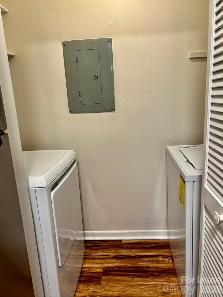 11020 Harrowfield Road Charlotte, NC 28226 - Photo 13 of 14 a view of a bathroom with wooden floor