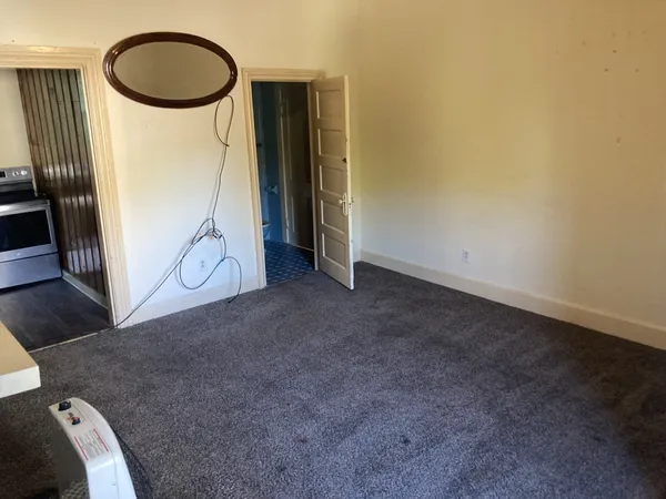 a view of a livingroom with a fireplace