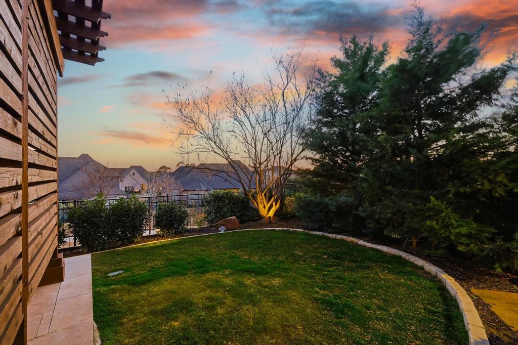 921 Winding Ridge Trail Southlake, TX 76092 - Photo 36 of 40 a view of a big yard with potted plants and large tree