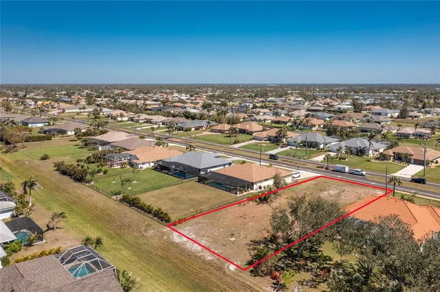 an aerial view of a city