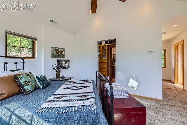 903 High Road Manitou Springs, CO 80829 - Photo 22 of 49 This private retreat features a walk-in closet and walk thru to master bath.