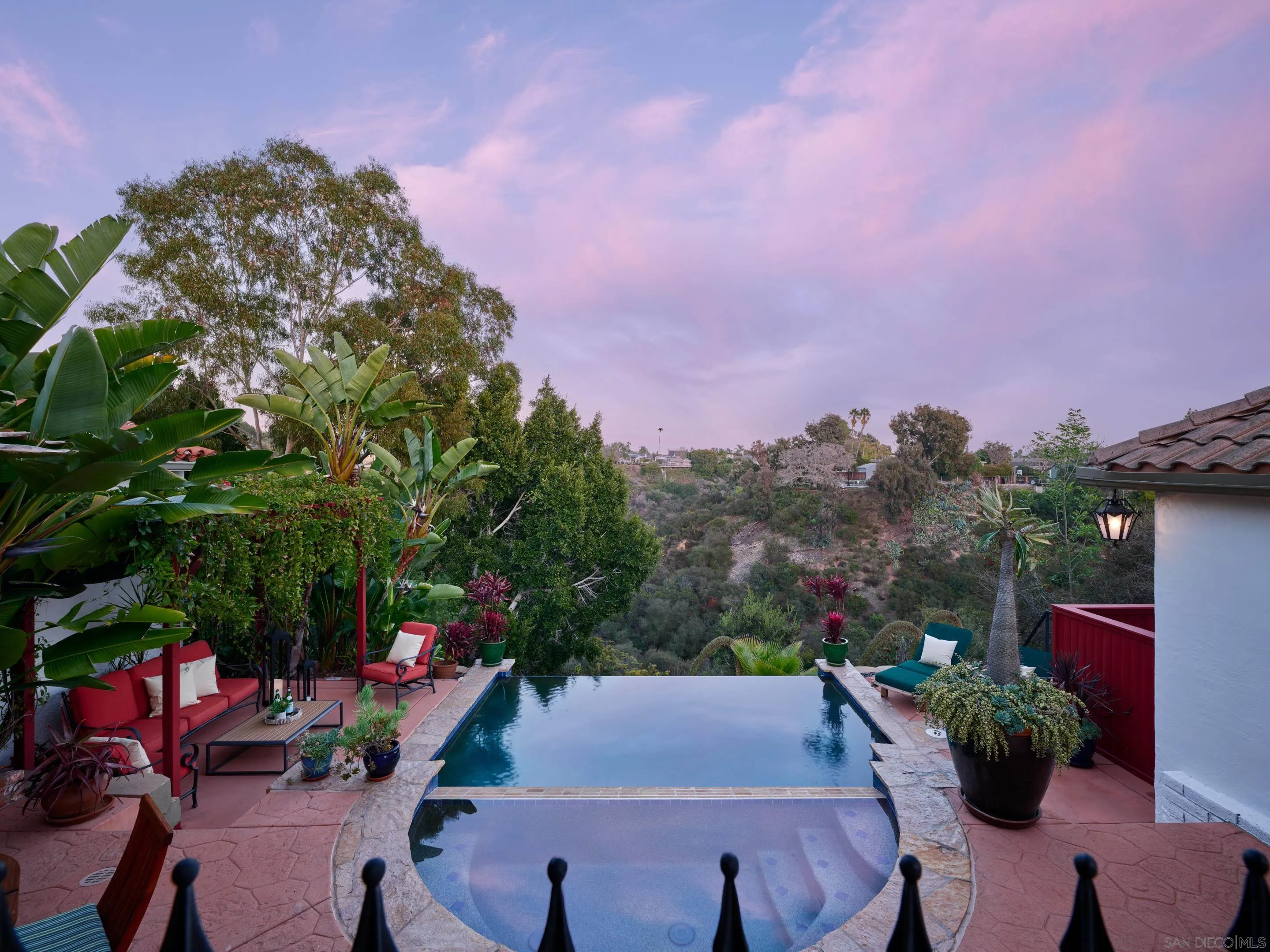 4725 Natalie Drive San Diego, CA 92115 - Photo 19 of 34 a view of a patio with furniture and a potted plants