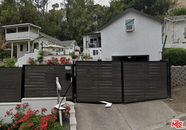 a backyard of a house