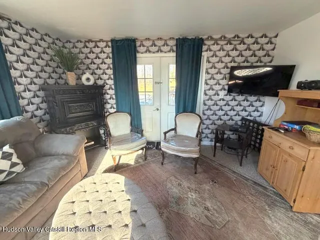 a outdoor living space with furniture