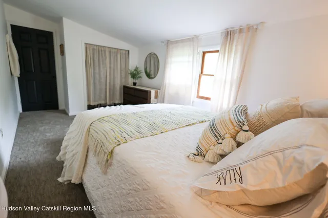 a view of backyard with green space