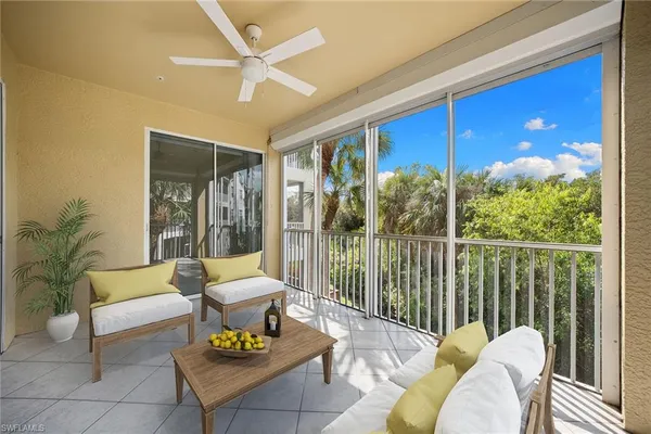 a view of a balcony