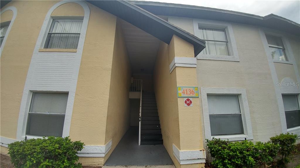 a view of a door of the house