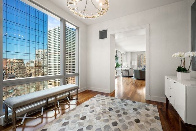 a very nice looking room with a large window