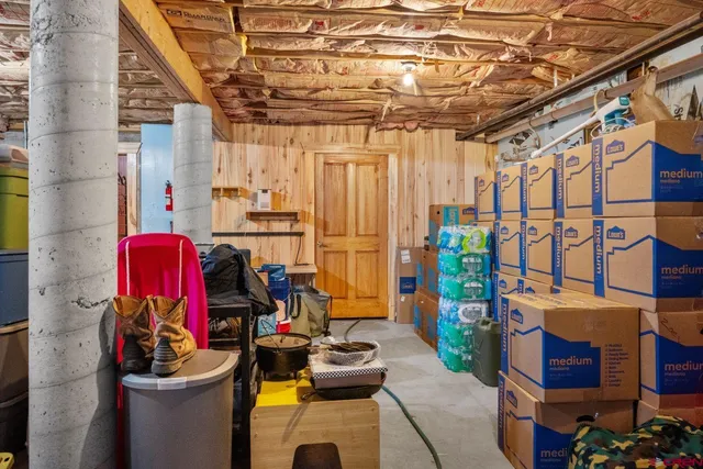 a view of storage and utility room