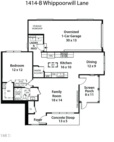 $2,800 | 1414 B Whippoorwill Lane, Chapel Hill, NC 27517