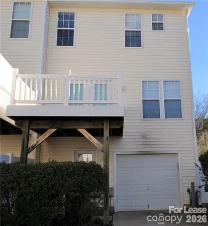a front view of a house with balcony