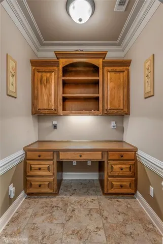 a view of a storage and utility room