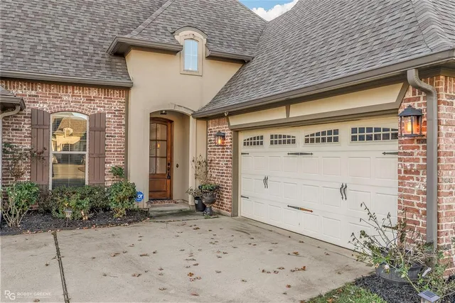 a front view of a building