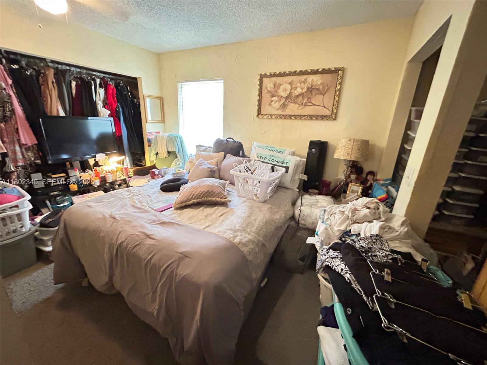 10354 Southwest 173rd Street Miami, FL 33157 - Photo 7 of 12 a bedroom with bed and a flat tv screen